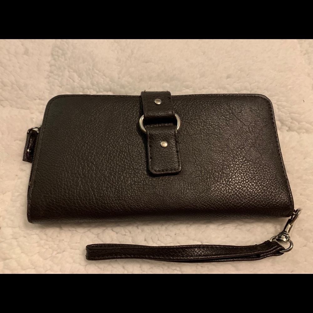 New Black Photoflip Wallet Purse/Wristlet